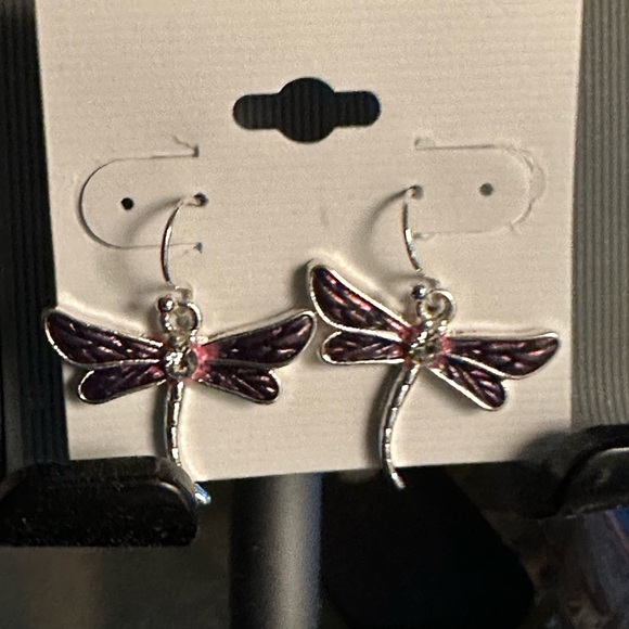 NWT Dragonfly Abalone Earrings - Picture 3 of 4